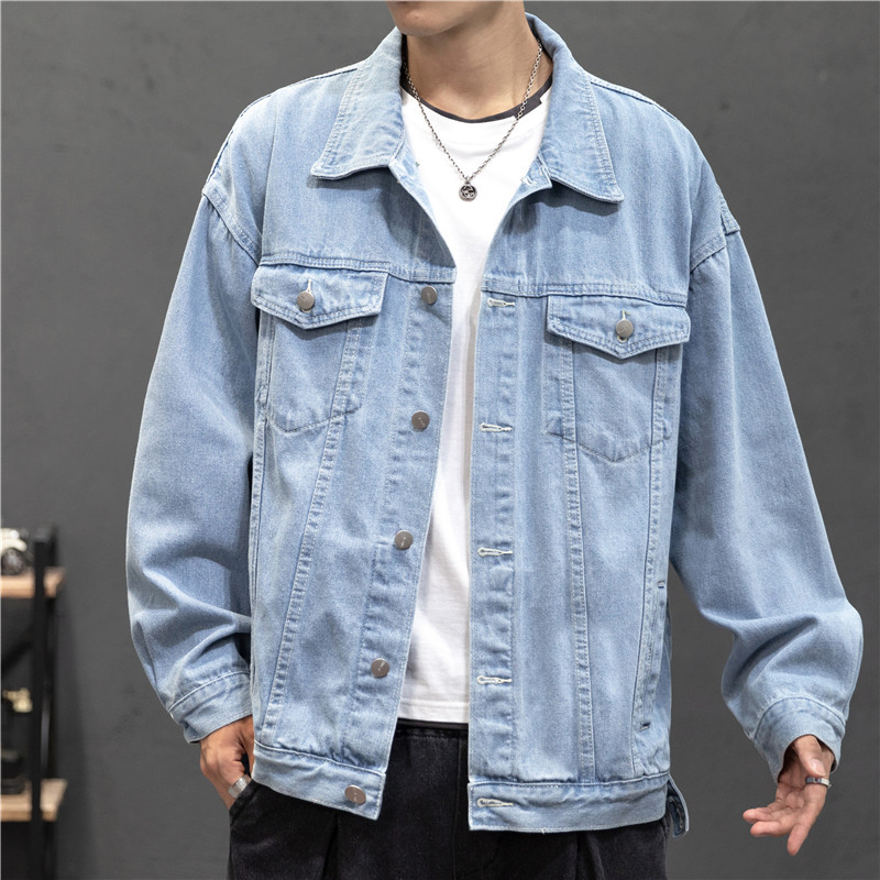 Mens Fashion Denim Jacket - 새로운 데님 재킷 남성 빈티지 진