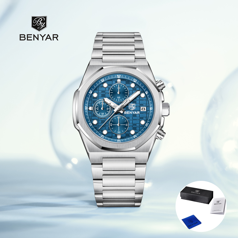 Mens Fashion Watch - 2025 신제품 베냐르 남성용 시계 최고급