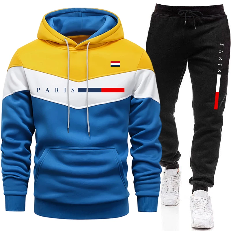 Paris Fashion Men - 도시 캐주얼 패션 후드티 스포츠웨어 파리