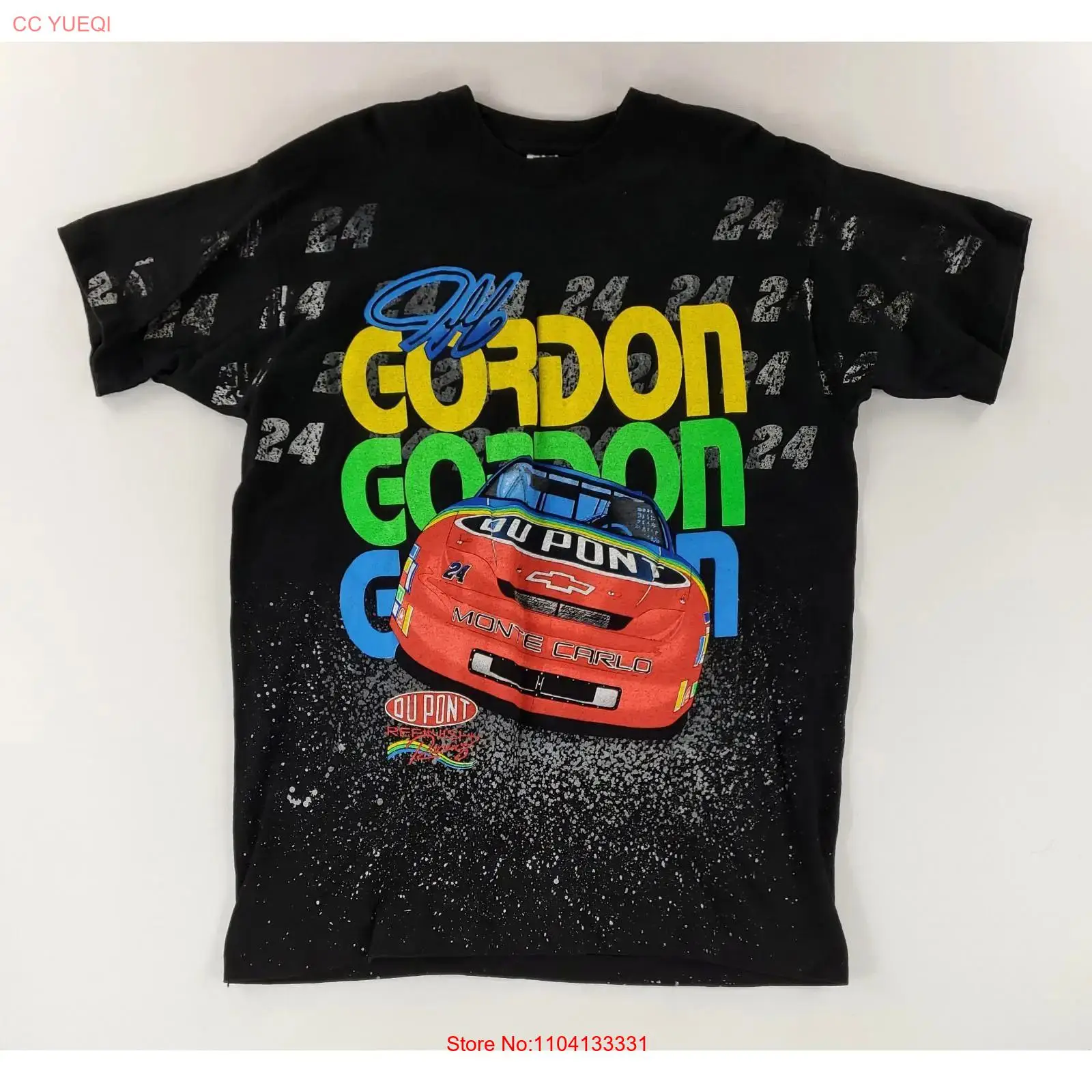 Xl Men'S Fashion - 제프 고든 티셔츠 VTG 90년대 AOP