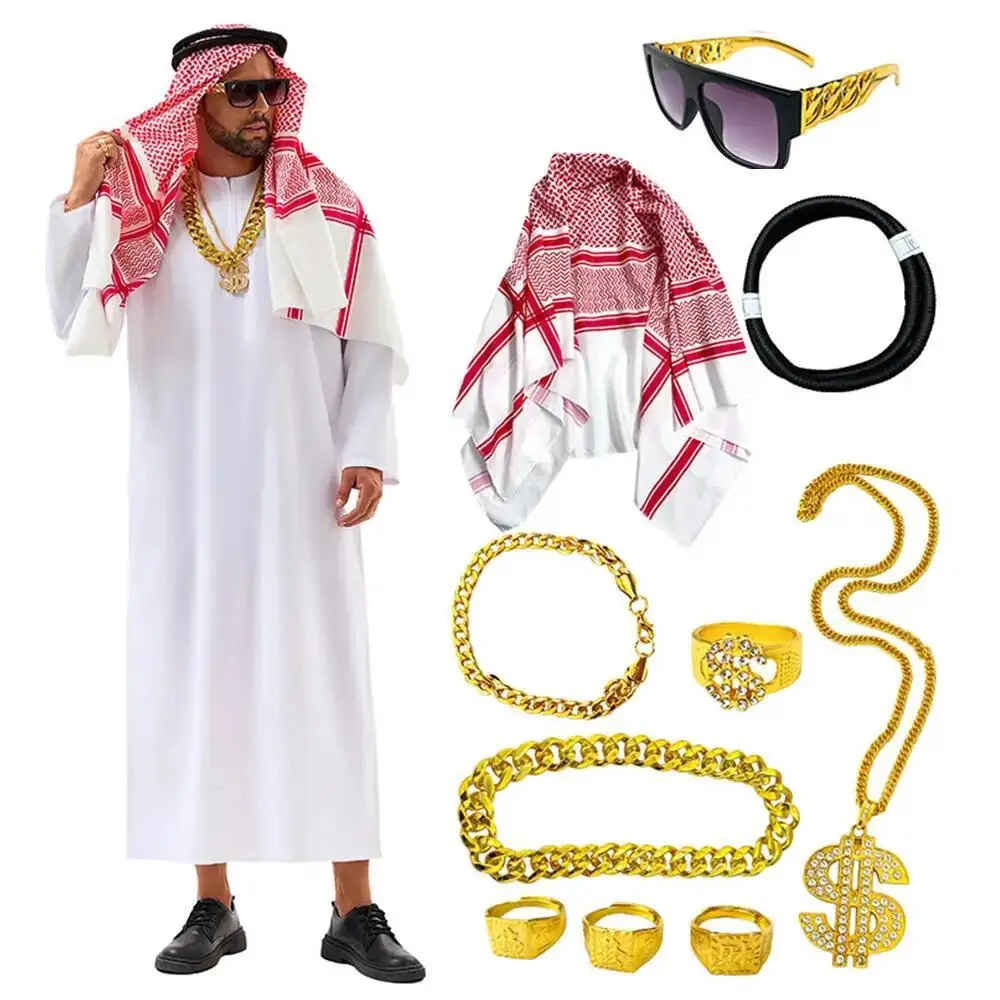 Mens Fashion Jumpsuit - 아라비아 두바이 의상 UAE 시에크 코스프레