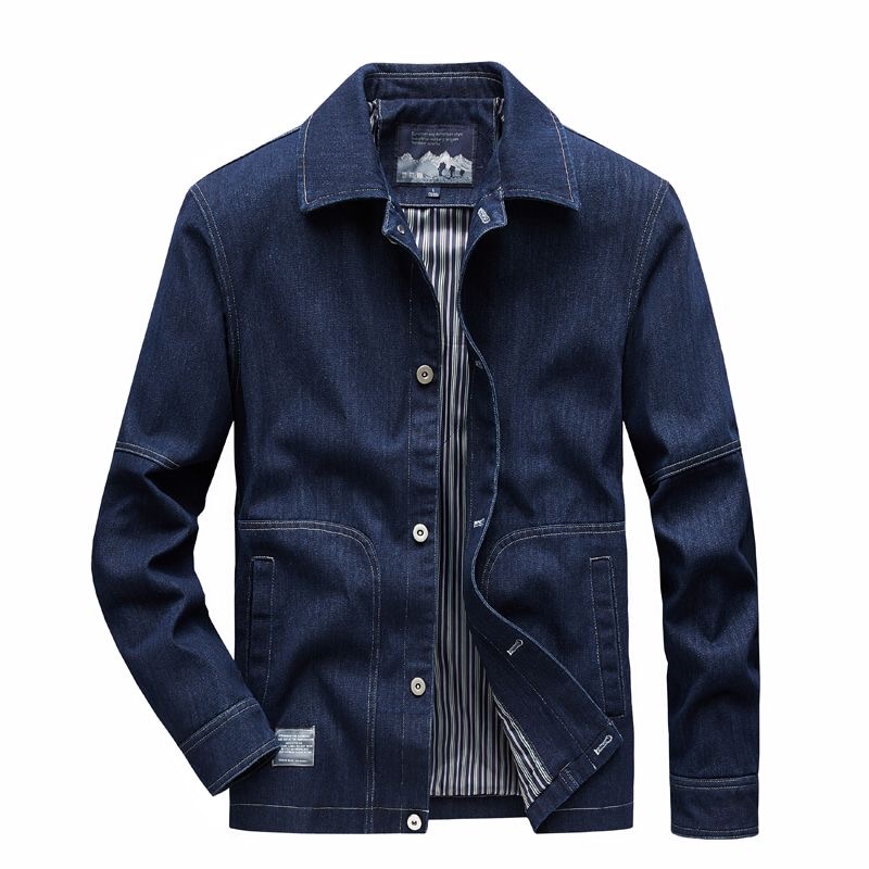 Mens Fashion Denim Jacket - 가을, 봄 패션 트렌드 아메리칸 빈티지