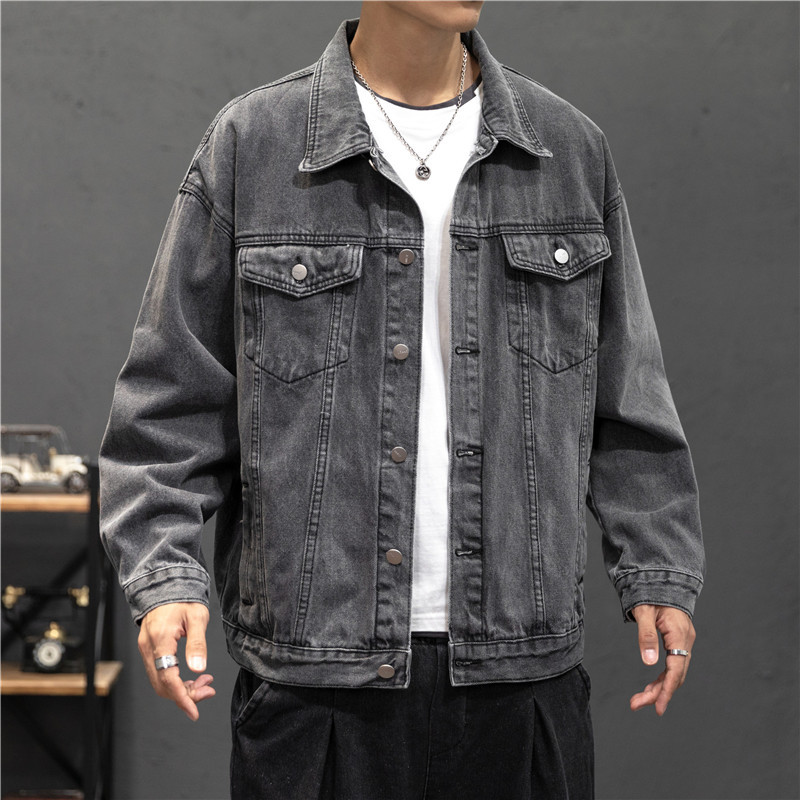 새로운 데님 재킷 남성 빈티지 진 코트 스트리트 패션  - Mens Fashion Denim Jacket 리뷰 및 가격