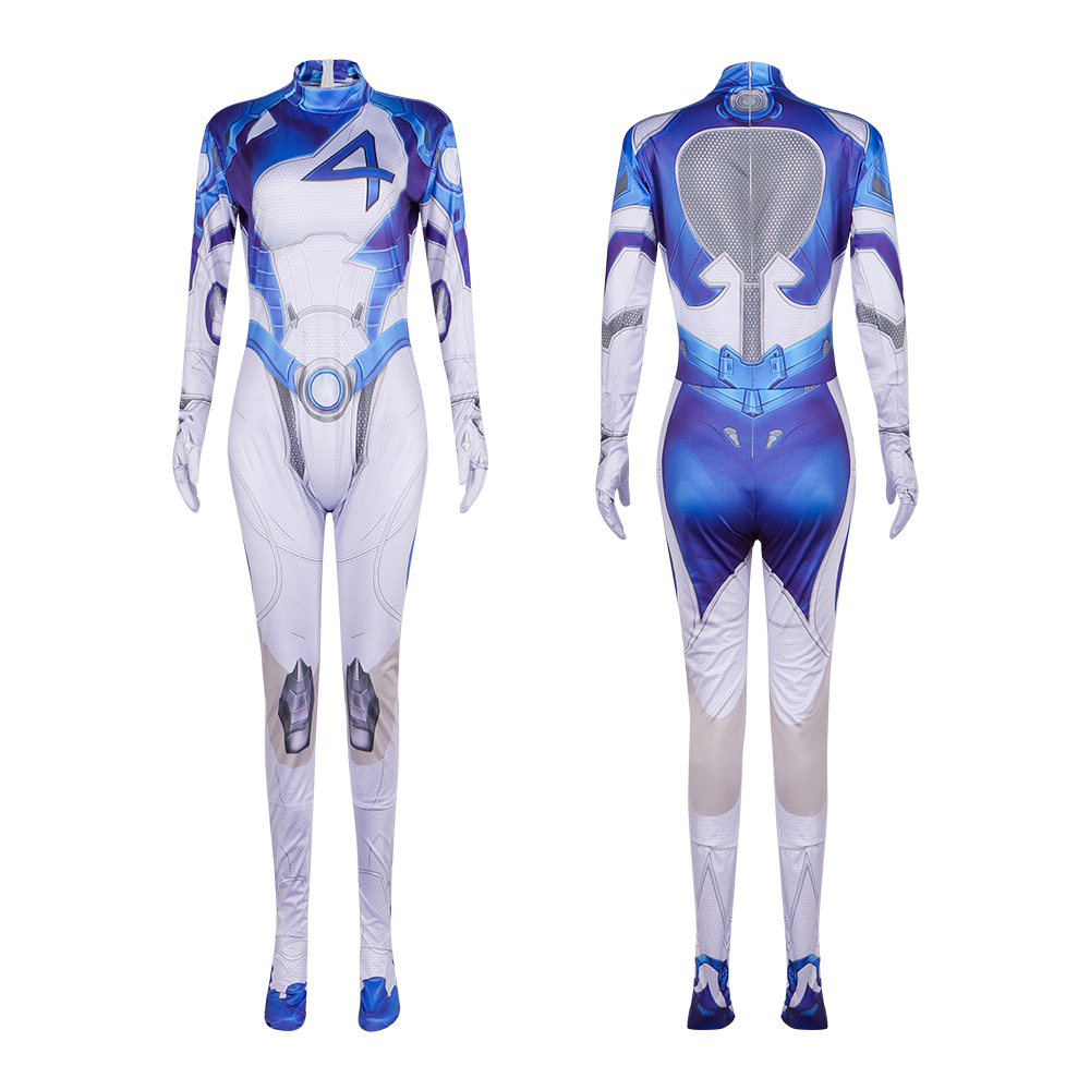 게임 캐릭터 코스프레 점프수트, 블루 화이트 4 프린트 - Mens Fashion Jumpsuit 리뷰 및 가격
