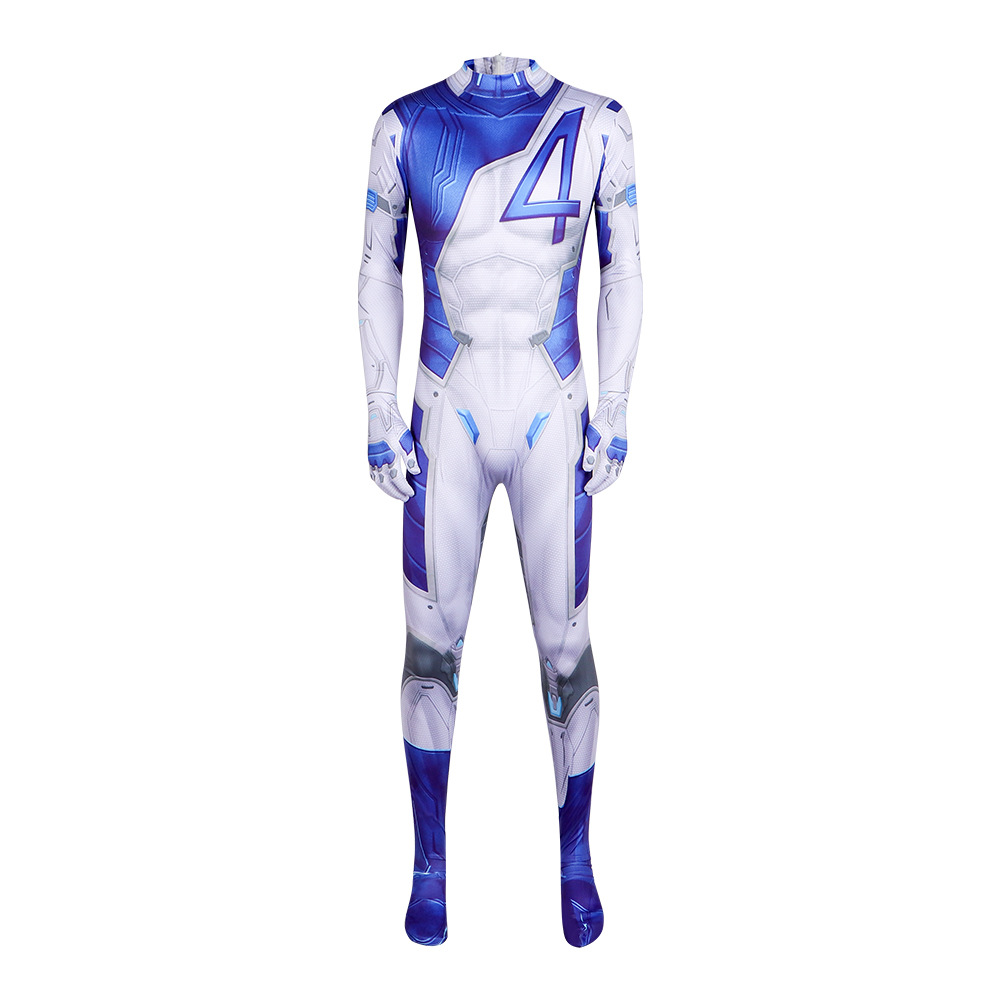 게임 캐릭터 코스프레 점프수트, 블루 화이트 4 프린트 - Mens Fashion Jumpsuit 리뷰 및 가격