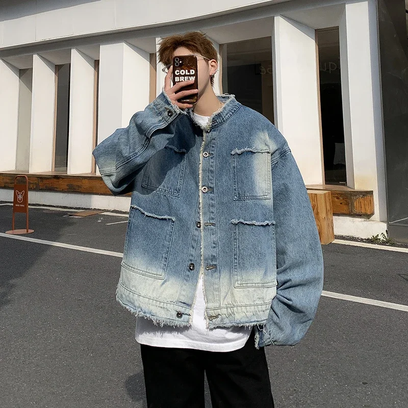 미국 레트로 힙합 로우 엣지 데님 재킷 남성 2026  - Mens Fashion Denim Jacket 리뷰 및 가격