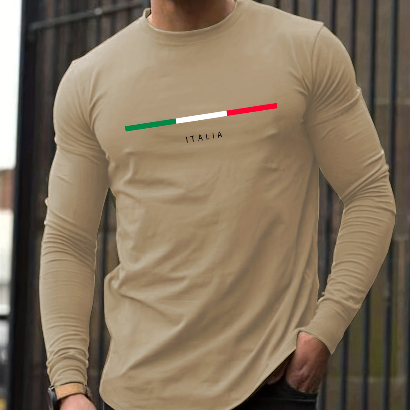 100% 순면 남성용 긴팔 라운드넥 루즈핏 이탈리아 패 - Men'S Fashion T Shirts 리뷰 및 가격