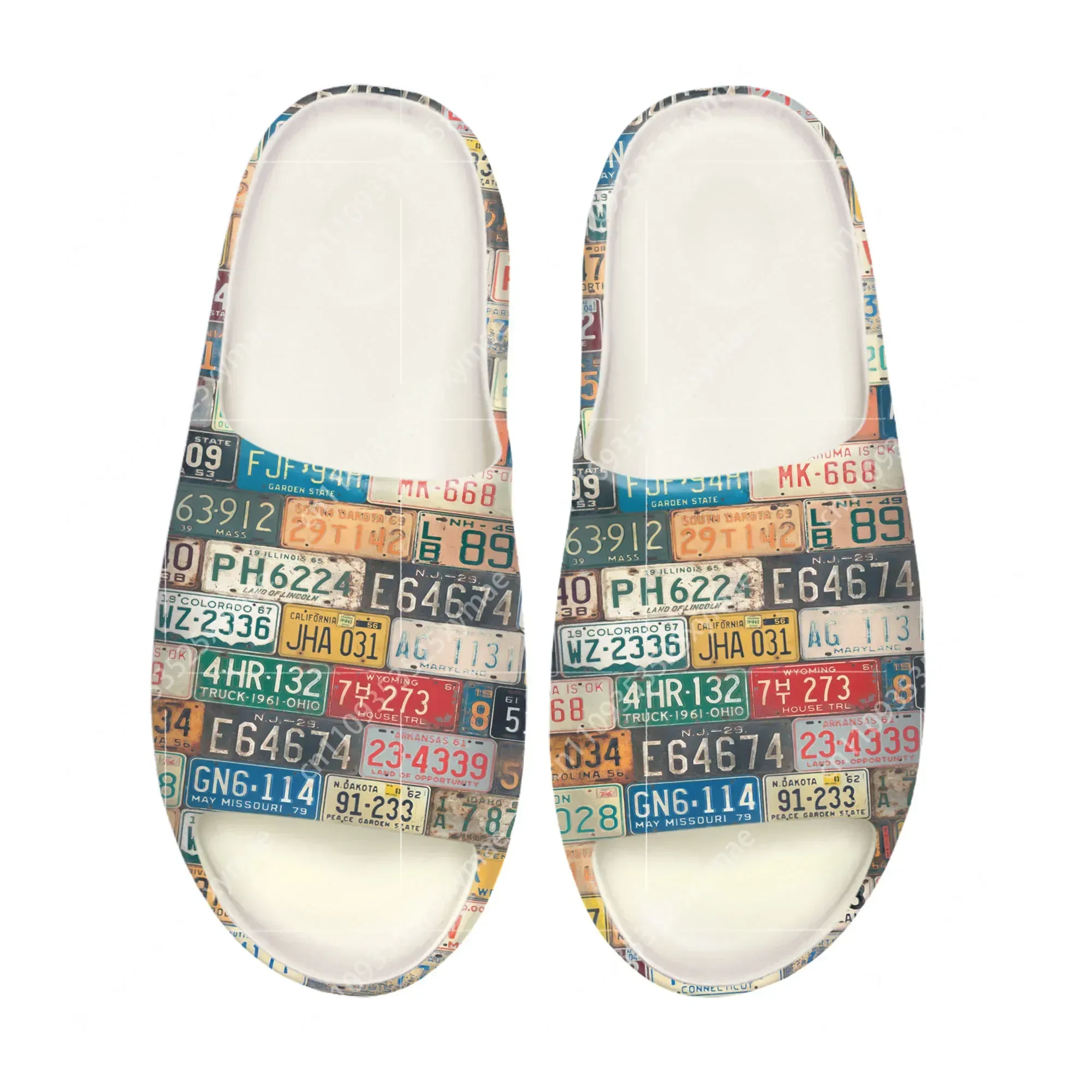 번호판 모양의 부드러운 밑창 슬리퍼, 홈 클로그, 맞춤 - Men'S Fashion Shoes 리뷰 및 가격