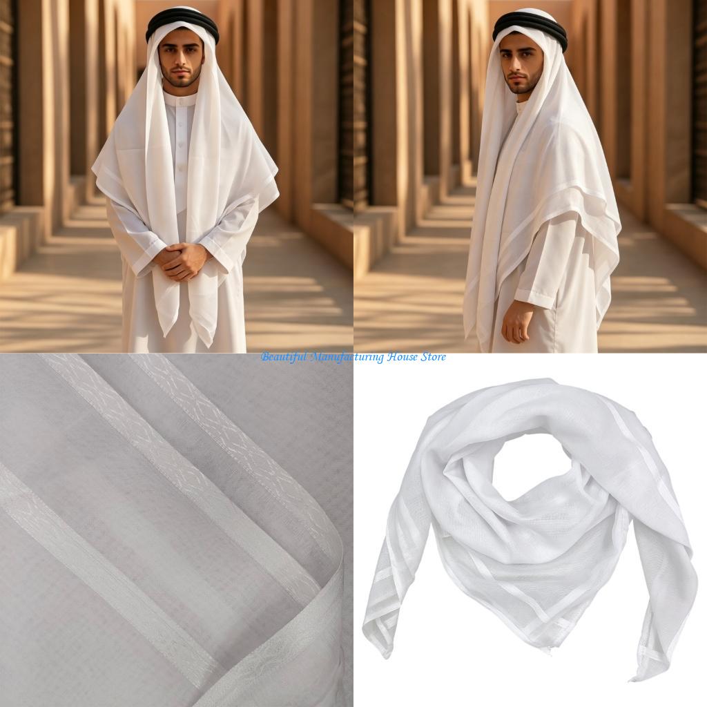 E56A Voile 아랍 스카프 Hijab Headwr - Men'S Fashion Everyday 리뷰 및 가격