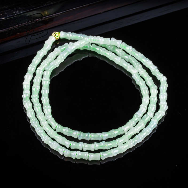 새로운 진짜 천연 좋은 옥 대나무 팔찌 목걸이 조각 참 - Men'S Fashion Jewelry 리뷰 및 가격