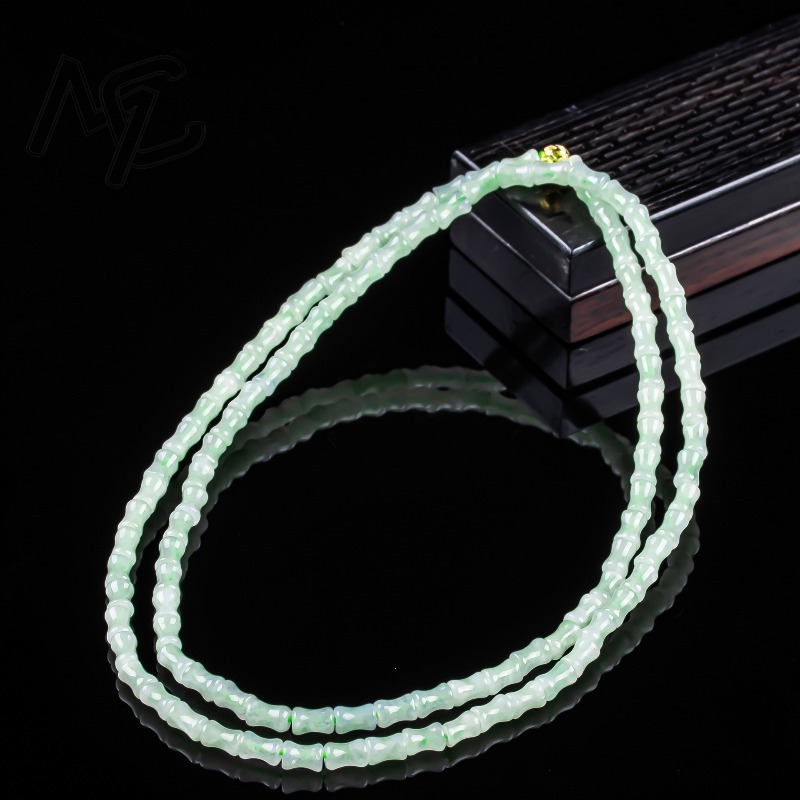 새로운 진짜 천연 좋은 옥 대나무 팔찌 목걸이 조각 참 - Men'S Fashion Jewelry 리뷰 및 가격
