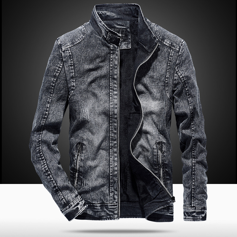 2026 유럽 및 미국 패션 남성 스탠드 칼라 긴팔 지 - Mens Fashion Denim Jacket 리뷰 및 가격