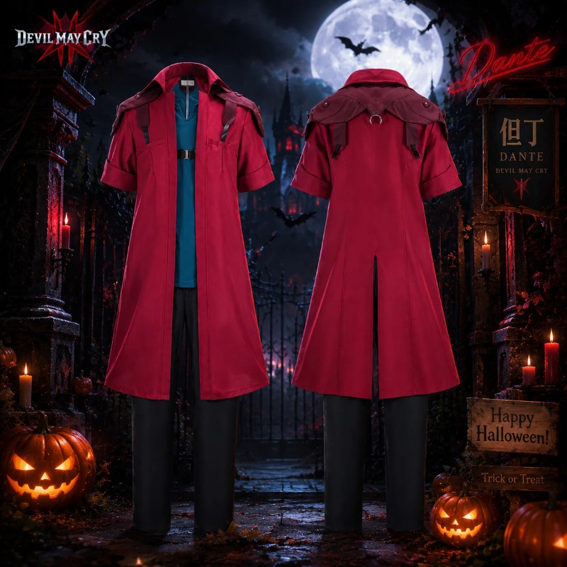 Devil May Cry DMC5 단테 코스프레 의상  - Trench Coat Men 리뷰 및 가격
