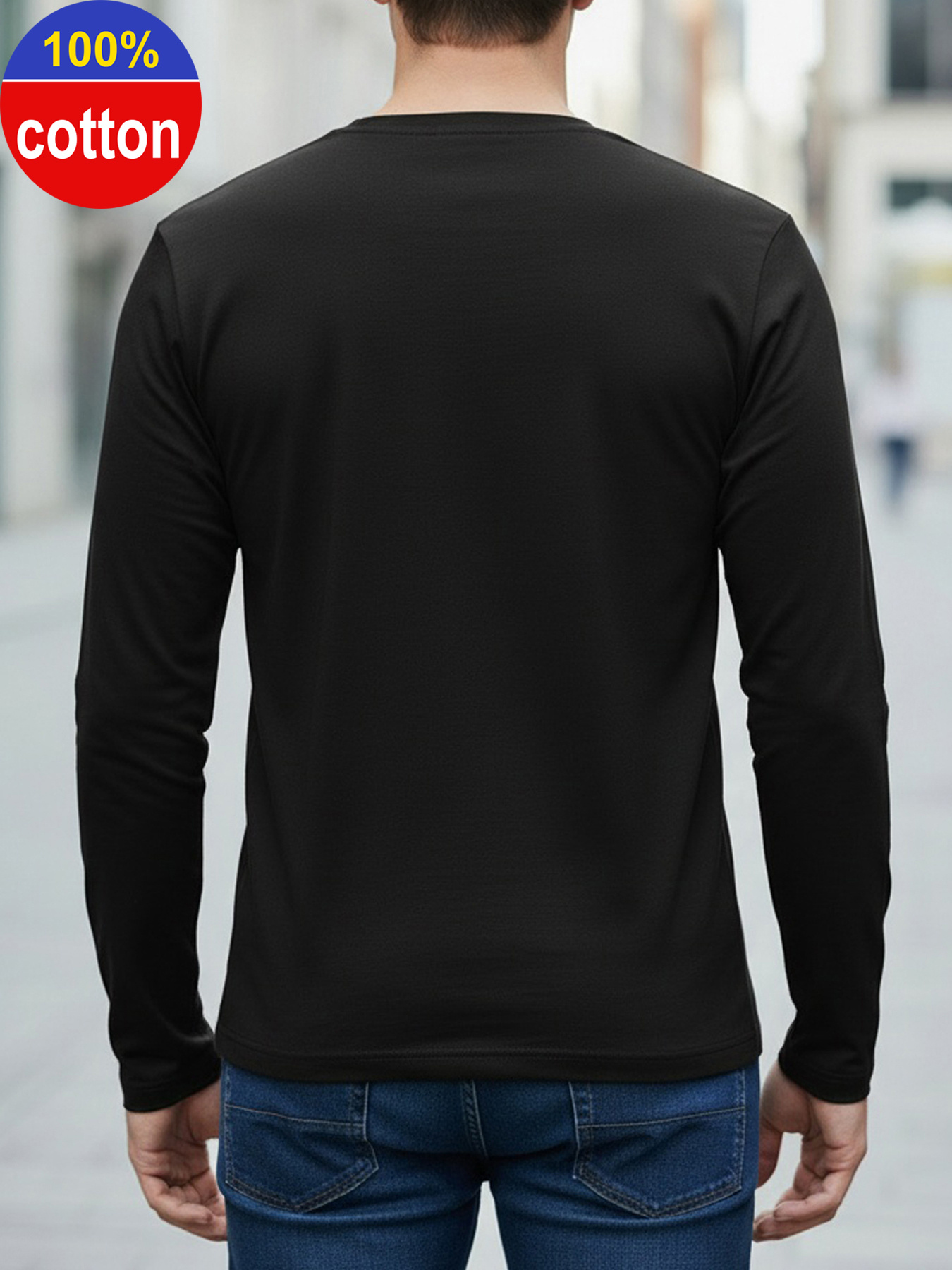 100% 순면 남성용 긴팔 라운드넥 루즈핏 오토바이 패 - Men'S Fashion T Shirts 리뷰 및 가격