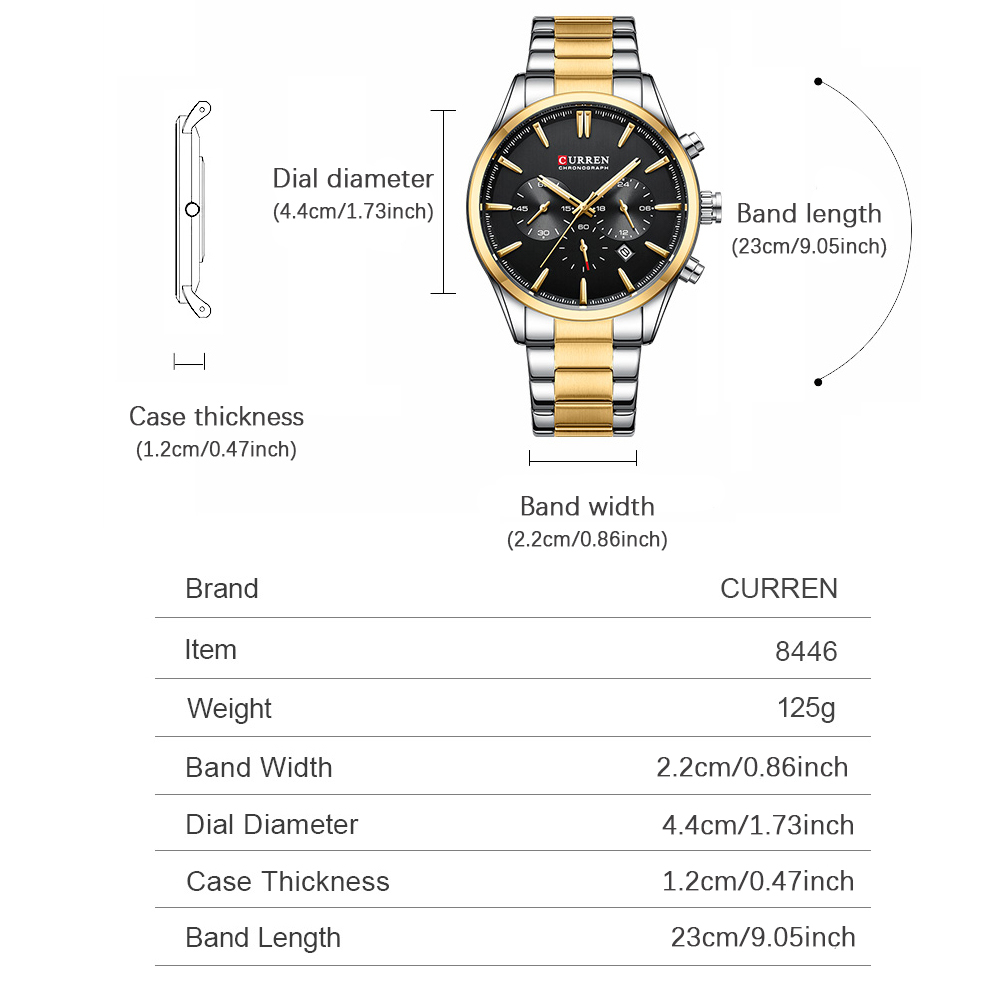 CURREN 캐주얼 쿼츠 크로노 스포츠 시계 남성용 브 - Mens Fashion Watch 리뷰 및 가격