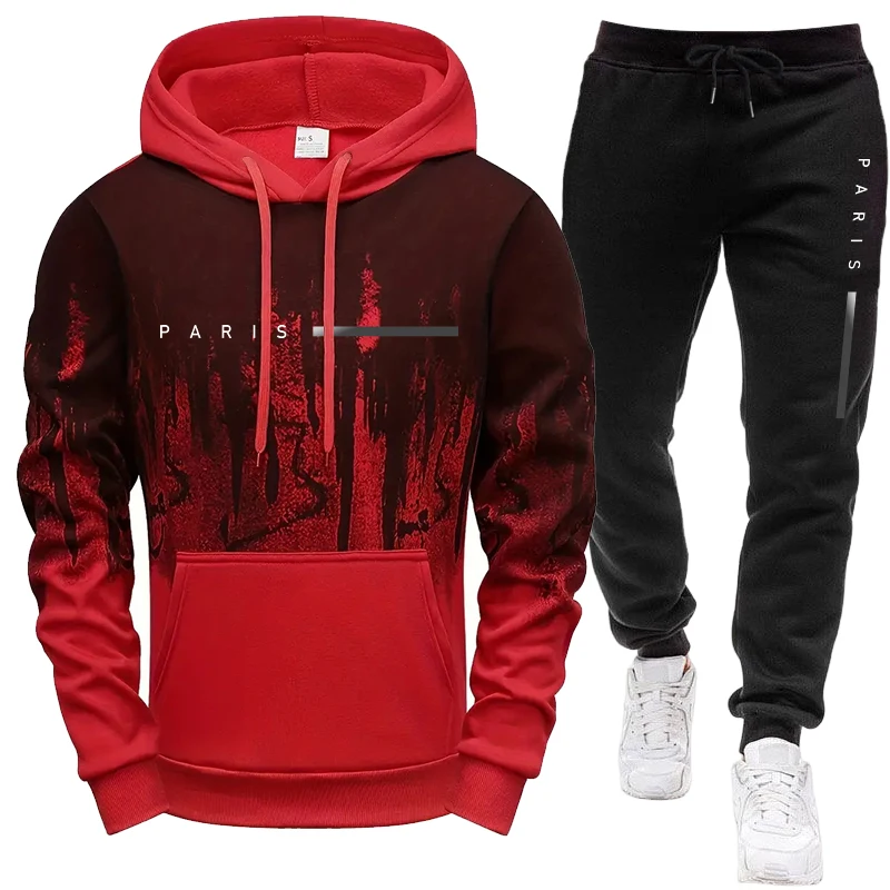 남성 세트/후드티/바지 파리 신상 캐주얼 후드 트랙수트 - Paris Fashion Men 리뷰 및 가격