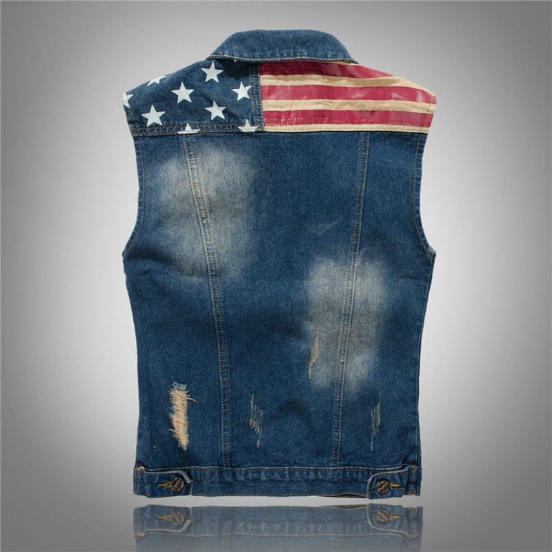 스트리트웨어 패션 스타즈 앤 스트라이프 프린트 패치 디 - Mens Fashion Denim Jacket 리뷰 및 가격
