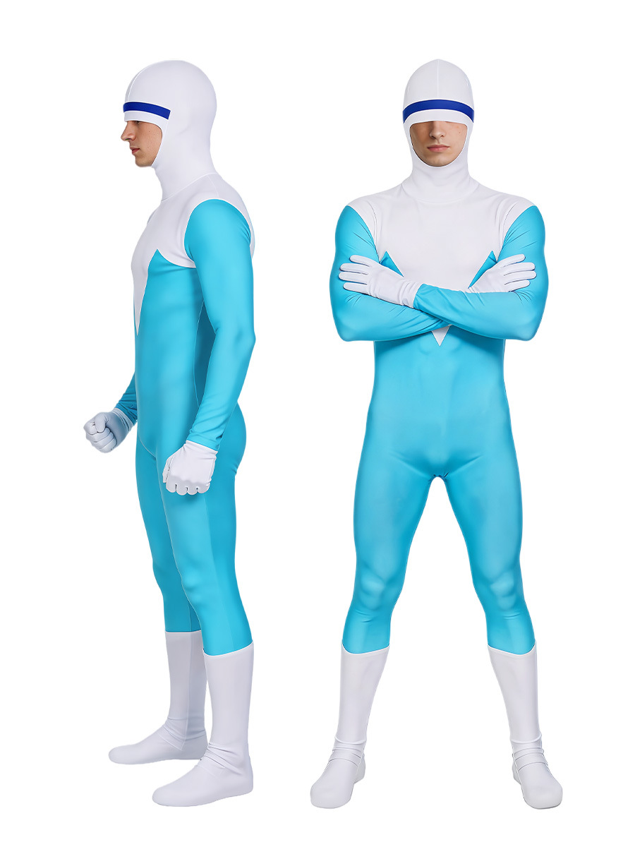 인크레더블 코스프레 멋진 아이스맨 루시우스 최고의 할로 - Mens Fashion Jumpsuit 리뷰 및 가격