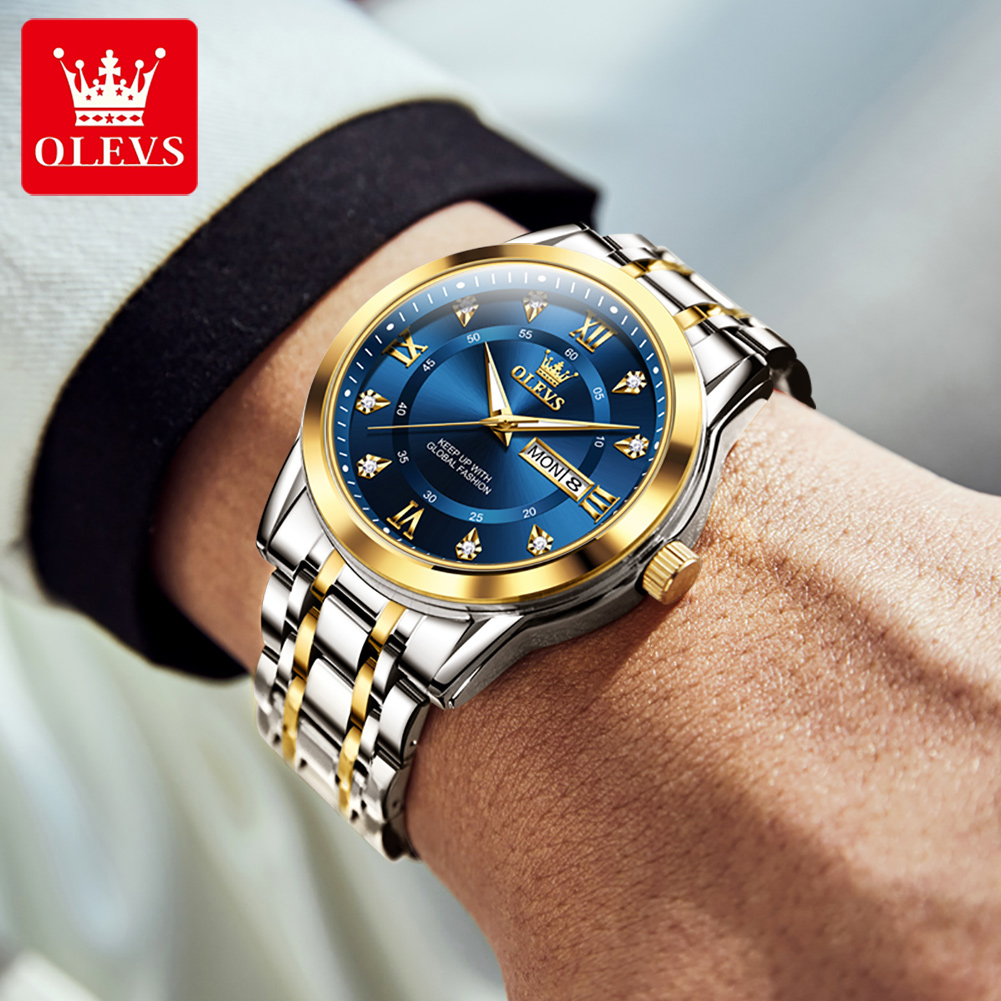 OLEVS 브랜드 패션 남성용 시계 스테인레스 스틸 방 - Mens Fashion Watch 리뷰 및 가격