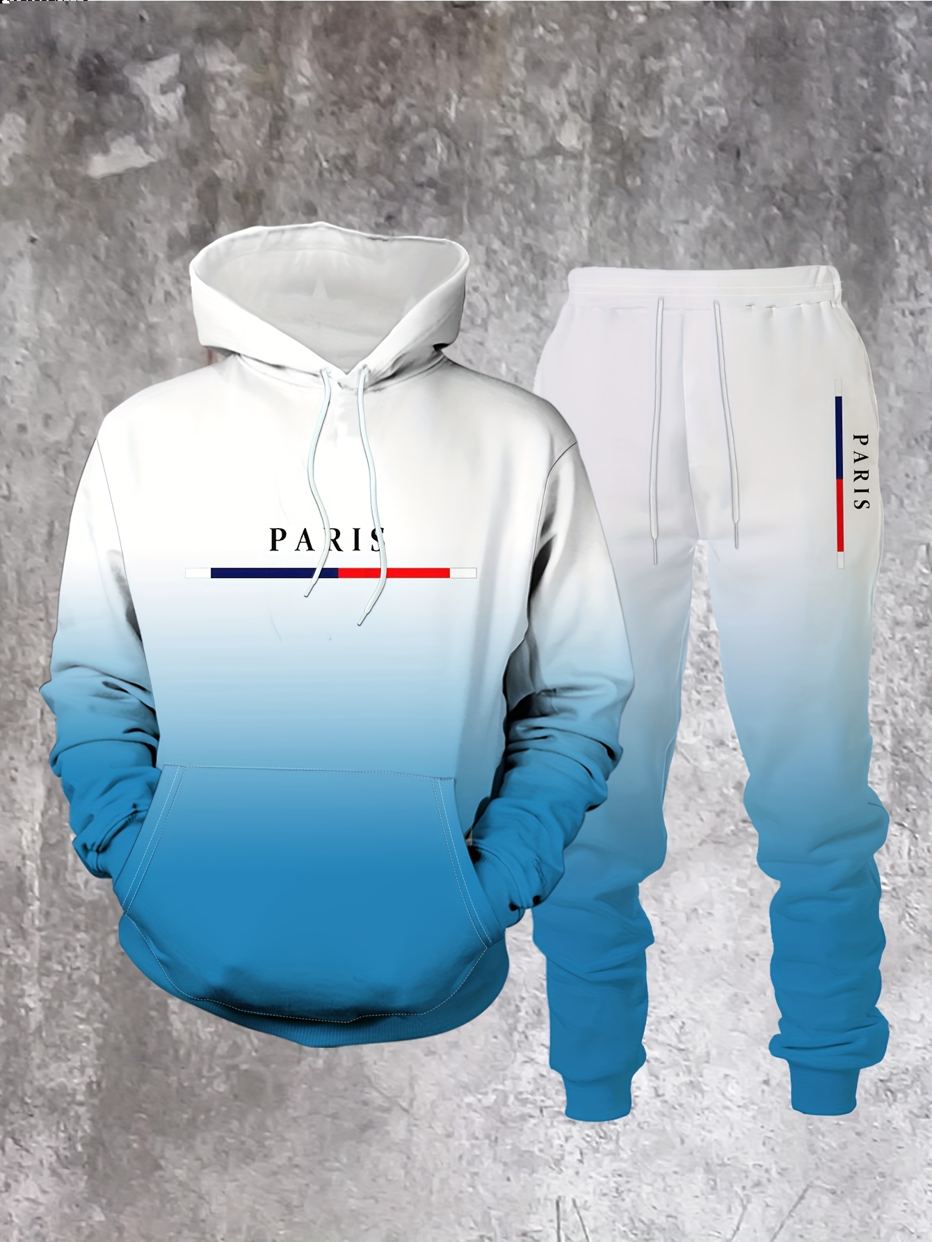 그라데이션 컬러 파리 트랙수트 남성 스트리트 패션 3D - Paris Fashion Men 리뷰 및 가격