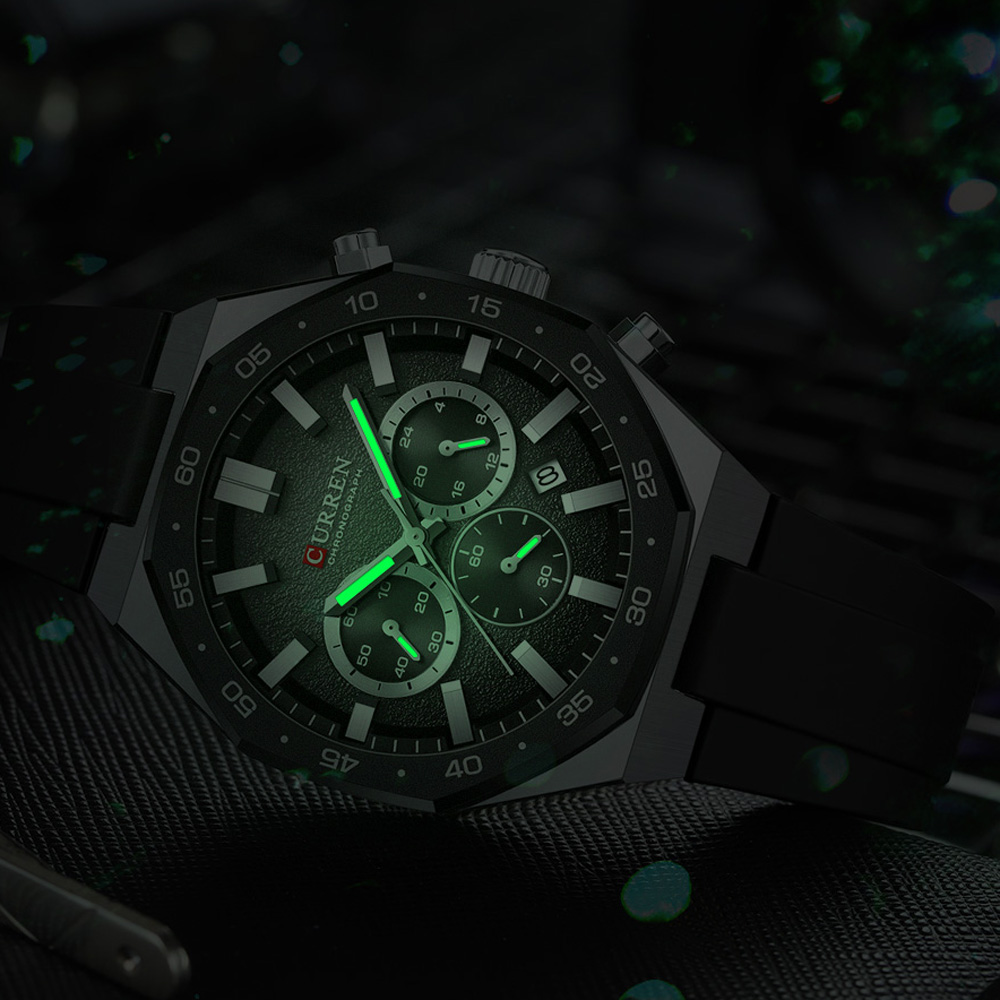 커렌 패션 캐주얼 남성 스포츠 시계 크로노그래프 실리콘 - Mens Fashion Watch 리뷰 및 가격