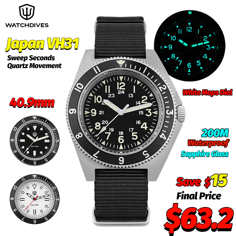 Watchdives WD1972 쿼츠 시계 사파이어 빛 - Mens Fashion Watch 리뷰 및 가격