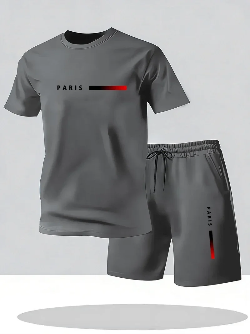 2026 신상 트렌디 심플 파리 레터 프린트 남성 반팔 - Paris Fashion Men 리뷰 및 가격