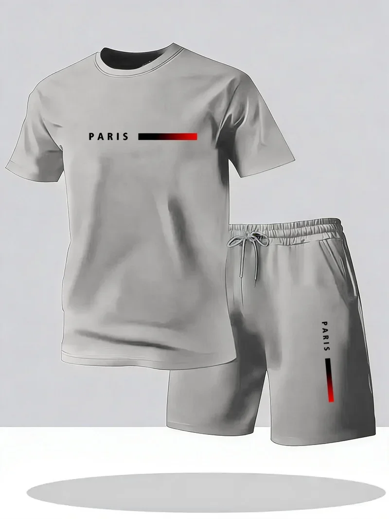2026 신상 트렌디 심플 파리 레터 프린트 남성 반팔 - Paris Fashion Men 리뷰 및 가격