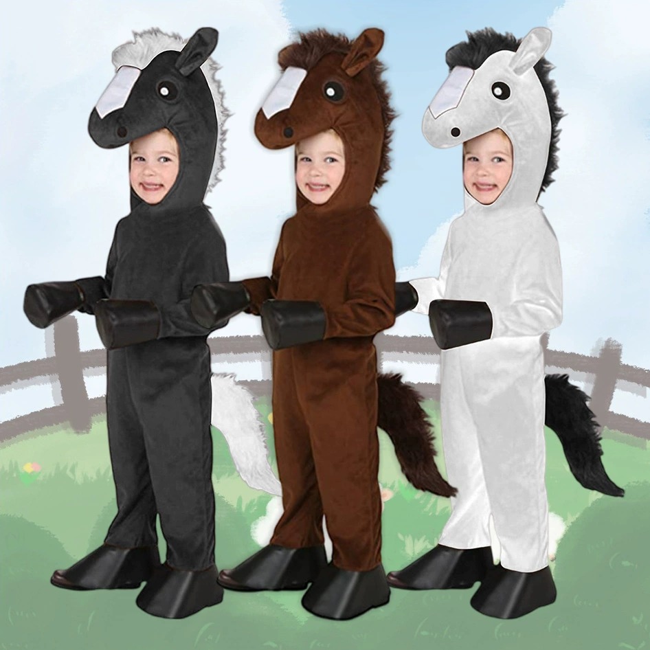 동물원 말 어린이 갈색 검정 흰색 재미있는 유아 말 마 - Mens Fashion Jumpsuit 리뷰 및 가격