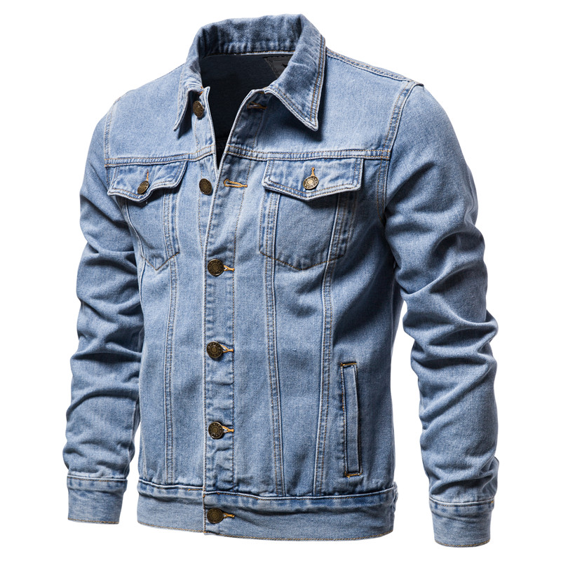 2025 가을 남성 솔리드 데님 재킷 패션 오토바이 빈 - Mens Fashion Denim Jacket 리뷰 및 가격
