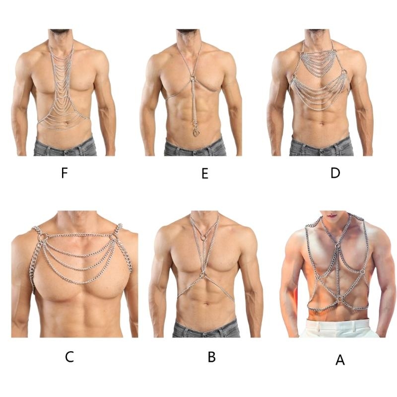 남성용 Y5GC 펑크 바디 체인 하네스, 다층 바디 가 - Fashion Harness Men 리뷰 및 가격