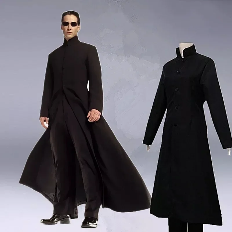 남자 매트릭스 네오 코스프레 풀 세트 맞춤 제작 블랙  - Trench Coat Men 리뷰 및 가격