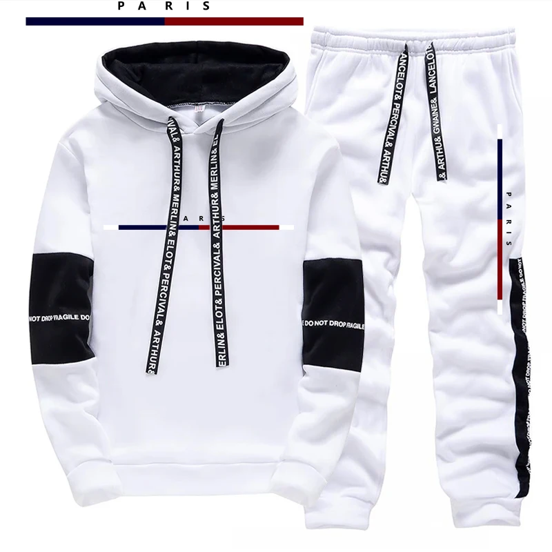 파리 패션 프린트 남성 세트/후드티/바지 가을 데일리  - Paris Fashion Men 리뷰 및 가격